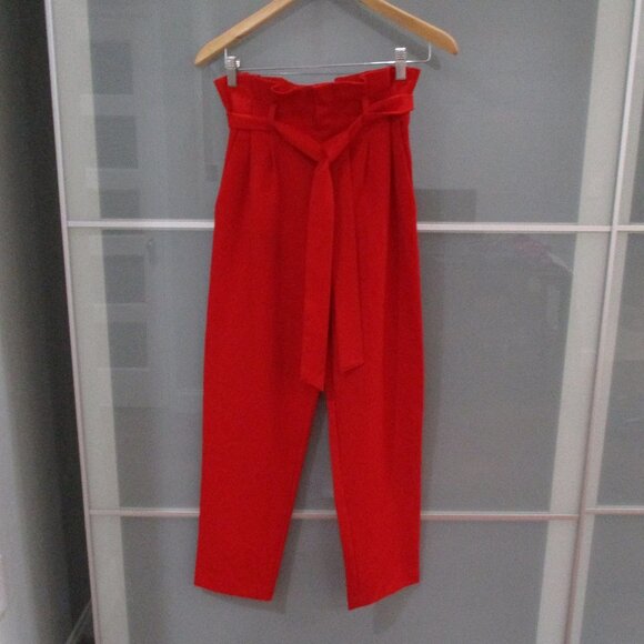 H&M Paperbag High Waist Tie Front Pants - Picture 1 of 4